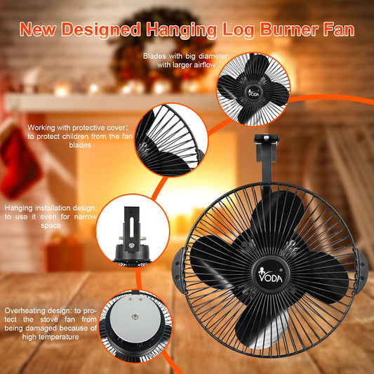 VODA Hanging Wood Burner Stove Fan With Protecting shell VODA SHOP