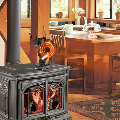 4 Blade Heat Powered Wood Stove Fan VDSF614S VODA SHOP